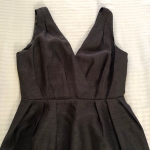 H&M deep V neck Black dress